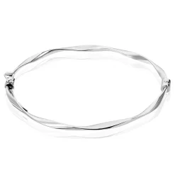 Sale Histoire d'Or Bracelet Jonc Nathaelae Argent Blanc