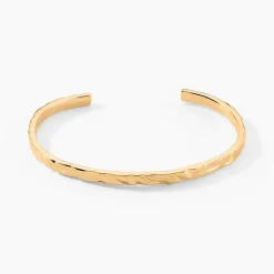 Online Histoire d'Or Bracelet Jonc Orée Plaqué Or Jaune