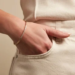 Discount Histoire d'Or Bracelet Jonc Phillipa Or Jaune Diamant