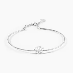 Hot Histoire d'Or Bracelet Jonc Rosita Argent Blanc