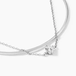 Discount Histoire d'Or Bracelet Jonc Ruth De Zirconium argent blanc oxyde