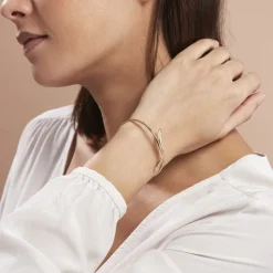 Histoire d'Or Bracelet Jonc Wandala Plaqué Or Jaune