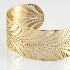 Hot Histoire d'Or Bracelet Jonc Wilson Acier Dore acier doré