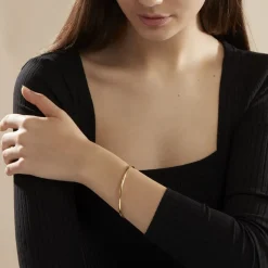 Discount Histoire d'Or Bracelet Jonc Xylina Fil Rond Lisse Or Jaune