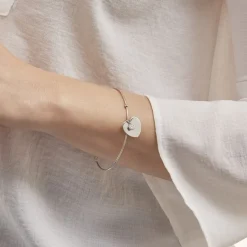 New Histoire d'Or Bracelet Jonc Ylla Argent Blanc Oxyde De Zirconium