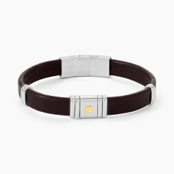 New JOURDAN Bracelet Cuir Marron