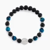 JOURDAN Bracelet Homme 1921 Acier Blanc 艙il De Tigre Onyx* Bracelets|Bracelets Fantaisie