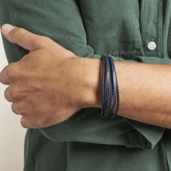 Clearance JOURDAN Bracelet Homme Byron Acier Argente