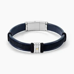 JOURDAN Bracelet Orso Cuir Bleu* Bracelets