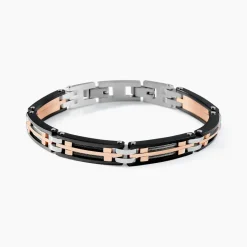 JOURDAN Bracelet Priam acier bicolore