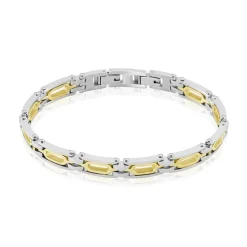 JOURDAN Bracelet Wild Acier Blanc Et Jaune* Bracelets