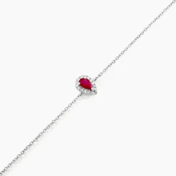 Histoire d'Or Bracelet Juliettina Et Diamant or blanc rubis