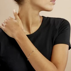 Clearance Histoire d'Or Bracelet Kaelig Plaqué Or Jaune Oxyde De Zirconium