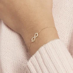 Sale Histoire d'Or Bracelet Klothilda De Zirconium or jaune oxyde