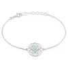 Outlet Histoire d'Or Bracelet Krysia Argent Blanc Email Turquoise