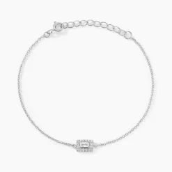 Online Histoire d'Or Bracelet Laurine De Zirconium argent blanc oxyde