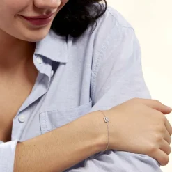 Online Histoire d'Or Bracelet Laurine De Zirconium argent blanc oxyde