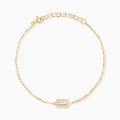 Hot Histoire d'Or Bracelet Laurine Argent Jaune Oxyde De Zirconium