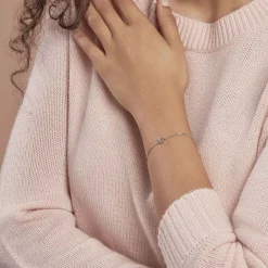 New Histoire d'Or Bracelet Leandra Argent Blanc