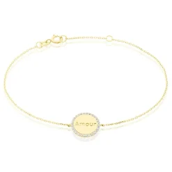 Online Histoire d'Or Bracelet Levon Or Jaune Oxyde De Zirconium