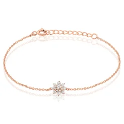 Discount Histoire d'Or Bracelet Lorraine De Zirconium argent rose oxyde