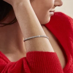 New Histoire d'Or Bracelet Lou-anne Argent Blanc Oxyde De Zirconium Blanc argent blanc oxyde zirconium