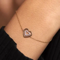 Online Histoire d'Or Bracelet Love Is In The Air Or Jaune Oxyde De Zirconium