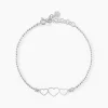 New Histoire d'Or Bracelet Love Love Argent Blanc