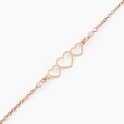 Histoire d'Or Bracelet Love Love Argent Rose Oxyde De Zirconium* Bracelets|Bracelets Fantaisie