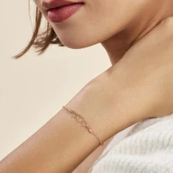 Histoire d'Or Bracelet Love Love Argent Rose Oxyde De Zirconium* Bracelets|Bracelets Fantaisie