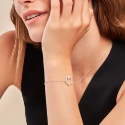 Histoire d'Or Bracelet Lua Argent Blanc Oxyde De Zirconium Perle De Culture* Bracelets|Bracelets Fantaisie