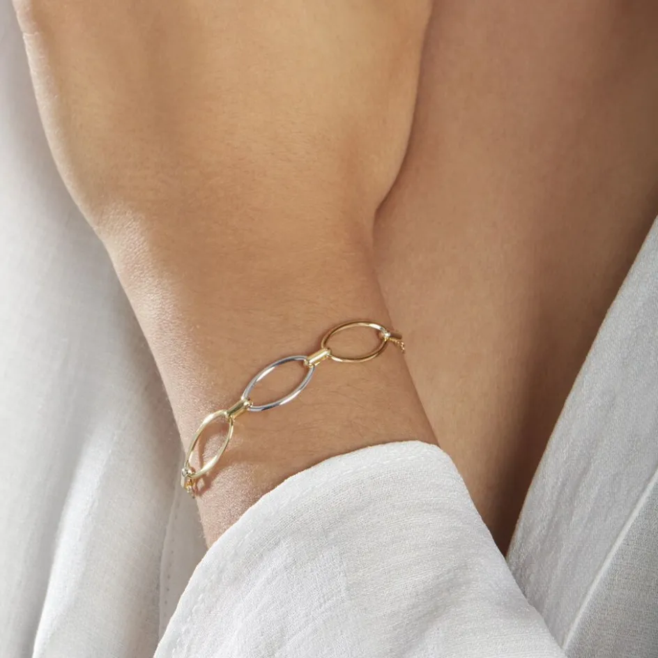 Discount Histoire d'Or Bracelet Lucia Or Bicolore