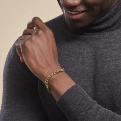 Histoire d'Or Bracelet Maille Acier Doré Virgil* Bracelets|Bracelets Fantaisie