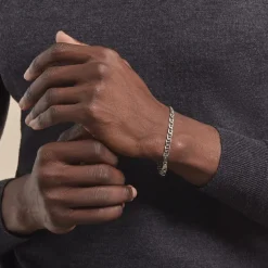 Online Histoire d'Or Bracelet Maille Argent Nazima