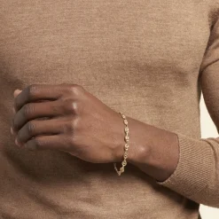 Histoire d'Or Bracelet Maille Dami Maille Grain De Café or jaune