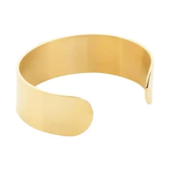 Best Histoire d'Or Bracelet Manchette Acier Doré Volcanus Agate