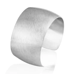 Sale Histoire d'Or Bracelet Manchette Alexia Acier Blanc