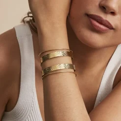 Histoire d'Or Bracelet Manchette Chita Acier Doré* Bracelets|Bracelets Fantaisie
