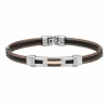 Outlet JOURDAN Bracelet Marie-gaelleae Or Acier Bicolore