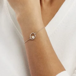 Histoire d'Or Bracelet Marthe Argent Blanc Perle De Culture Et Oxyde De Zirconium* Bracelets|Bracelets Fantaisie