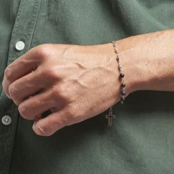 Histoire d'Or Bracelet Maximus Acier Blanc Onyx* Bracelets|Bracelets Fantaisie