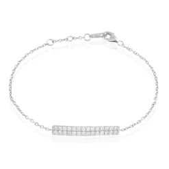 Discount Histoire d'Or Bracelet Melineeargent Blanc Oxyde De Zirconium