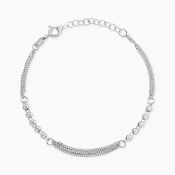 New Histoire d'Or Bracelet Melodie Argent Blanc