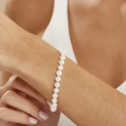 Online Histoire d'Or Bracelet Merrane Or Jaune Perle De Culture