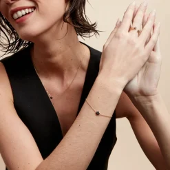 Histoire d'Or Bracelet Midnight Royalty Plaqué Or Jaune Pierre De Synthèse* Bracelets|Bracelets Fantaisie