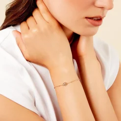 Discount Histoire d'Or Bracelet Mirabel Argent Jaune Oxyde De Zirconium