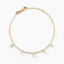 Histoire d'Or Bracelet Myosothis Plaqué Or Oxydes De Zirconium* Bracelets|Bracelets Fantaisie