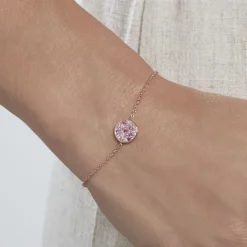 Discount Histoire d'Or Bracelet Nelig Argent Rose Oxyde De Zirconium