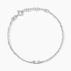 New Histoire d'Or Bracelet Nigelle Argent Blanc Oxyde De Zirconium