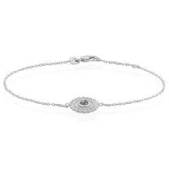 Discount Histoire d'Or Bracelet Nyoko Argent Blanc Labradorite